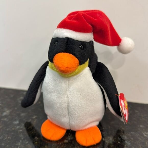 Ty Beanie Baby - Zero The Christmas Penguin (6in - Picture 1 of 9